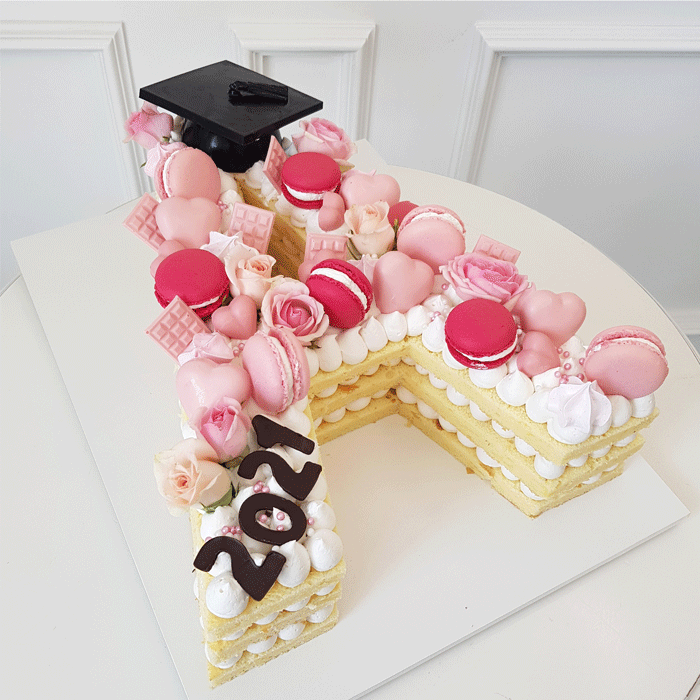 Letter Cake Graduation